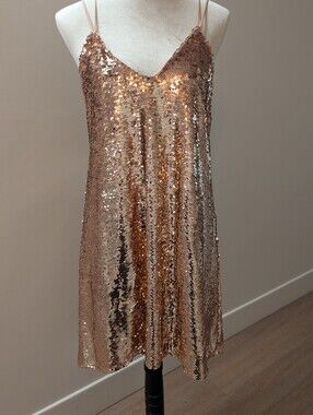 NSR Shimmering Sequin Mini Dress
